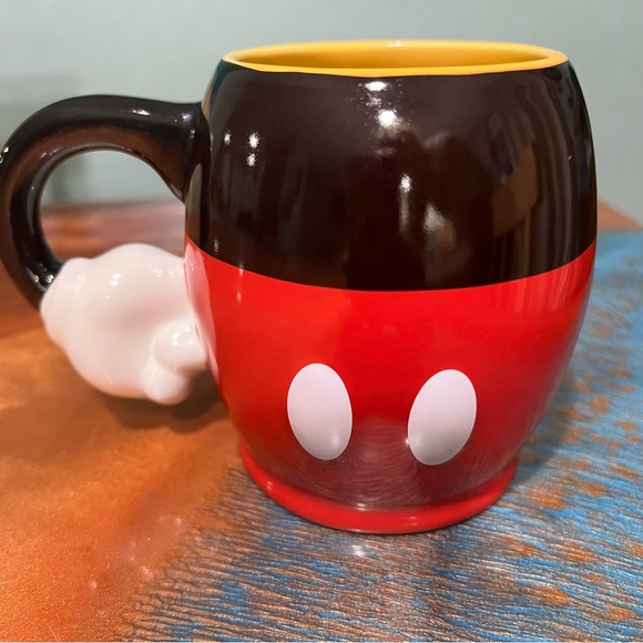 Disney Parks Mickey Mouse 3D handle arm hand pants and graphic black red - Picture 1 of 9